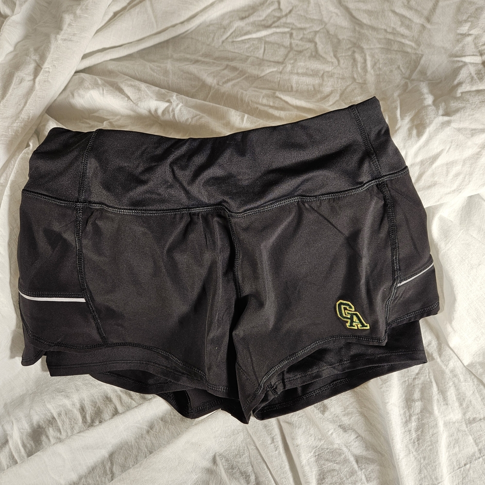 ES Sports Sleek Black Performance Athletic Shorts